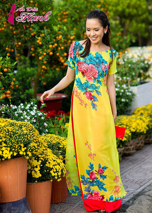 Áo dài chụp hình Tết 12